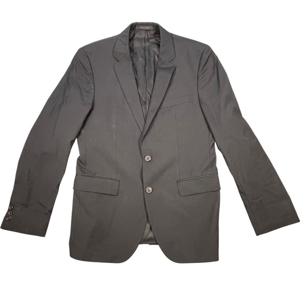 Hugo Boss Black Blazer Guabello Super 120s Wool Two Button Sport Coat Mens 38R